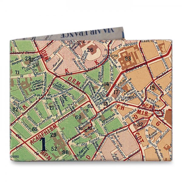 slim wallet map Lille